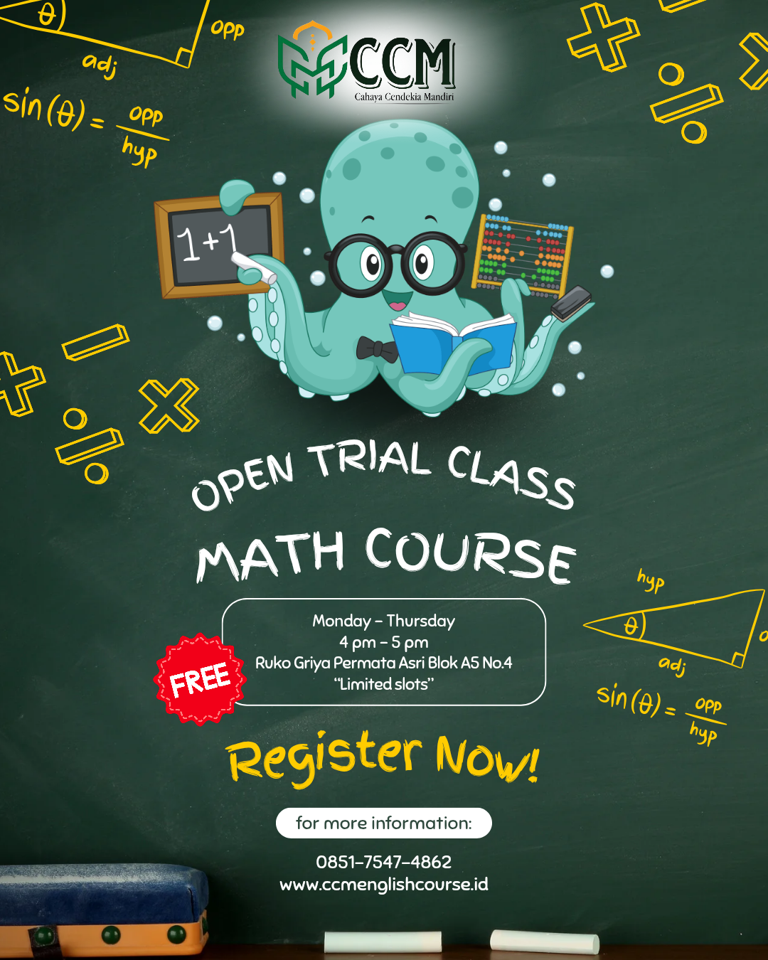 Trial Class CCM Math Course
